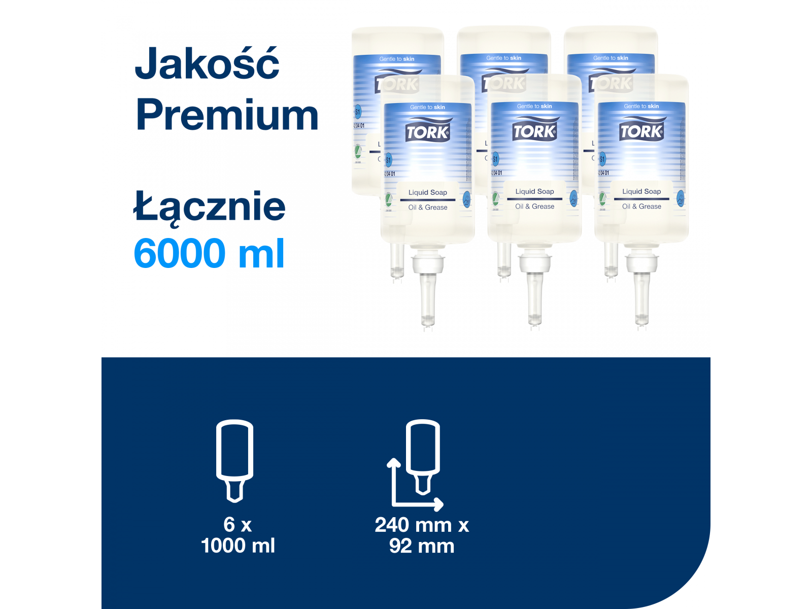 Mydło S1 TORK 420401 Przemysłowe Do trudnych zabrudzeń 1l